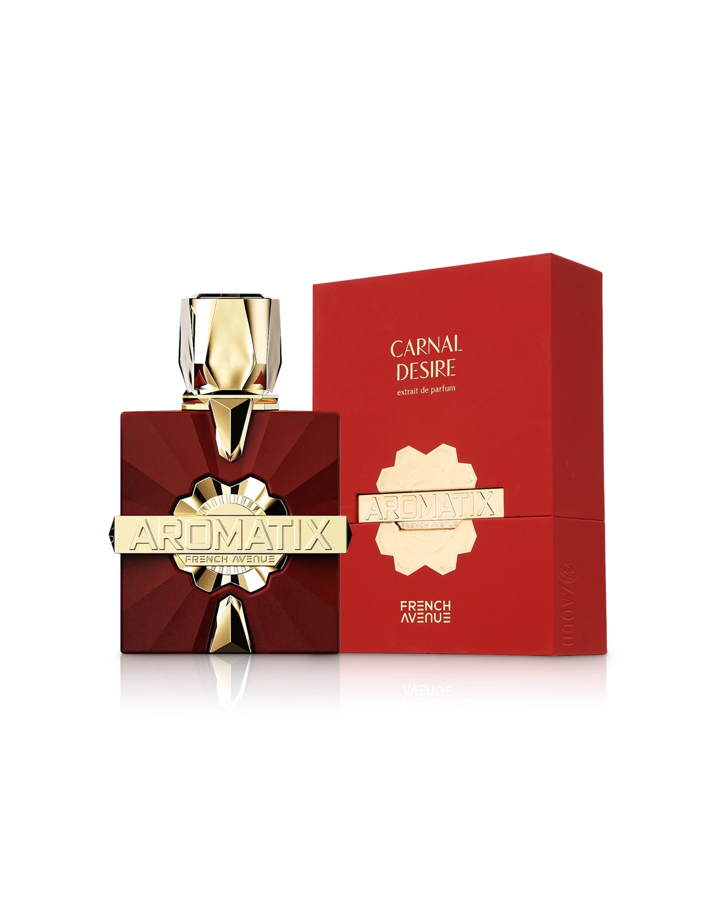 aromatix-carnal-desire-perfume-bottle-with-box-against-white-background Carnal Desire de Aromatix X French Avenue - Image 1