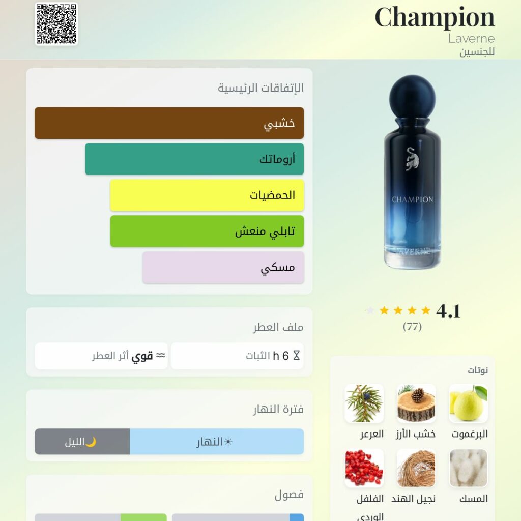 Champion Laverne 200ml Eau de Parfum Homme