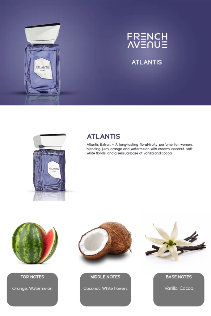 Atlantis Extrait French Avenue 100 ml Eau de Parfum homme