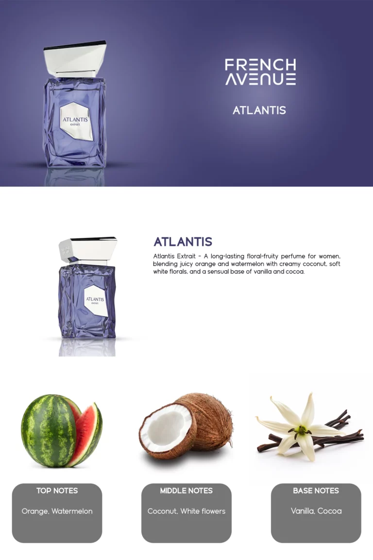 Atlantis Extrait French Avenue 100 ml Eau de Parfum homme
