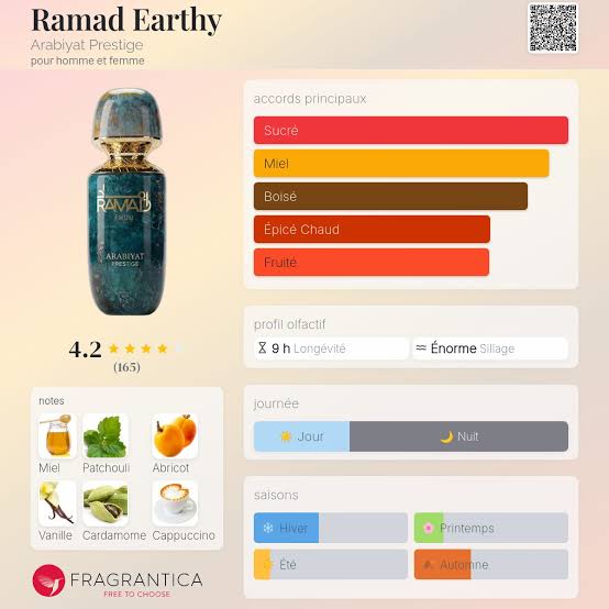 RAMAD EARTHY ARABIYAT PRESTIGE 100ml Extrait Unisexe
