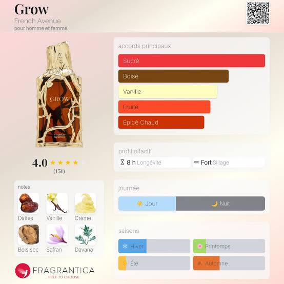 Grow French Avenue 100ml eau de parfum homme