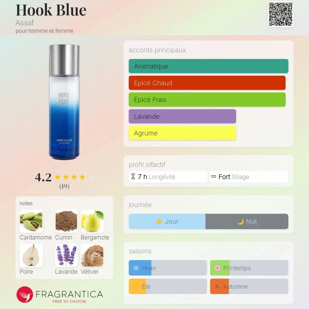 HOOK BLUE ASSAF 200ml eau de parfum unisexe