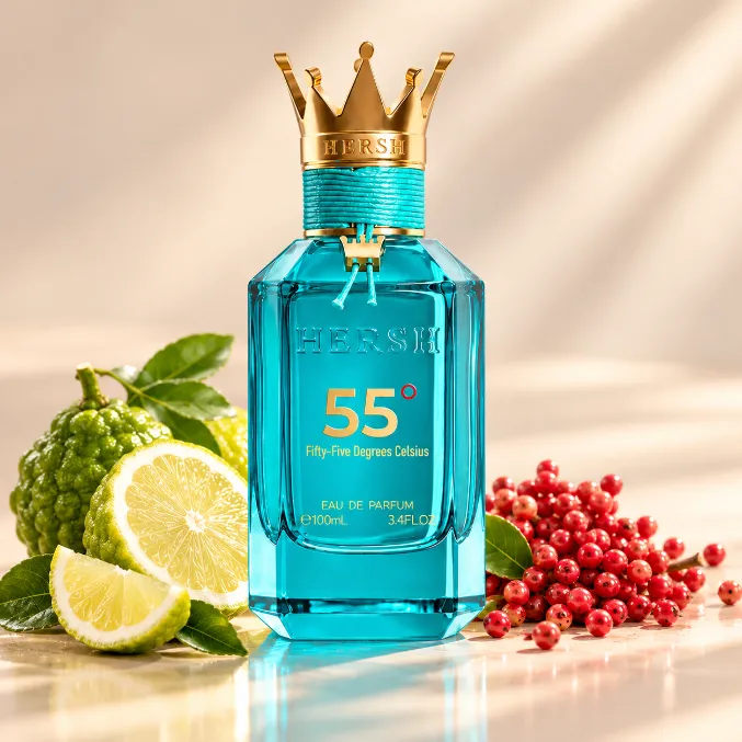 HERSH 55 AL EZZ OUD – Eau de Parfum 100 ml, Fraîcheur Agrumée & Boisée