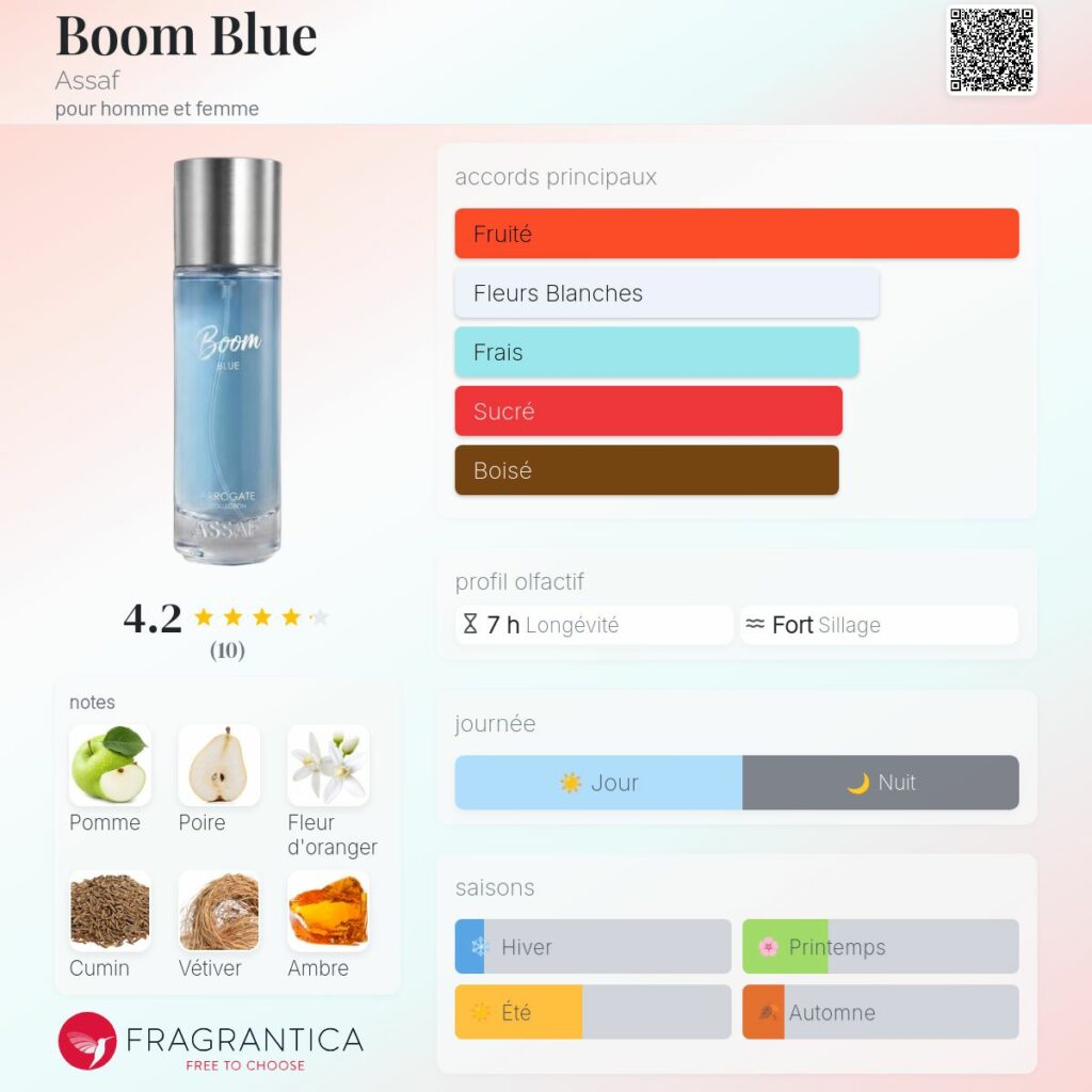BOOM BLUE ASSAF 200ml eau de parfum homme